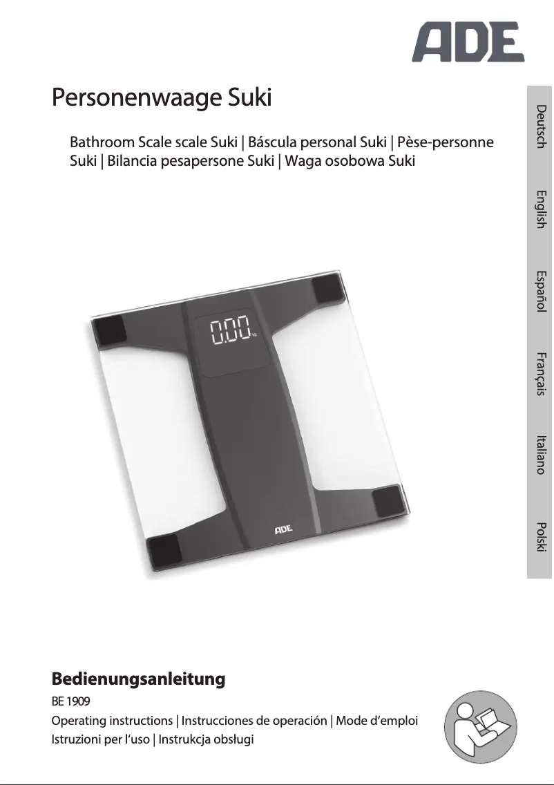 Page 1 de la notice Manuel utilisateur ADE Suki BE 1909