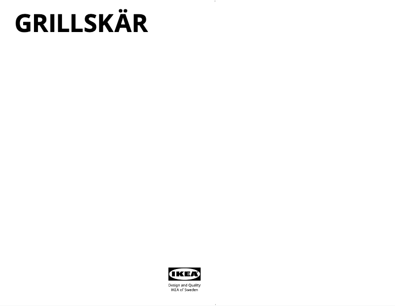 Page 1 de la notice Manuel utilisateur Ikea GRILLSKÄR 905.385.86