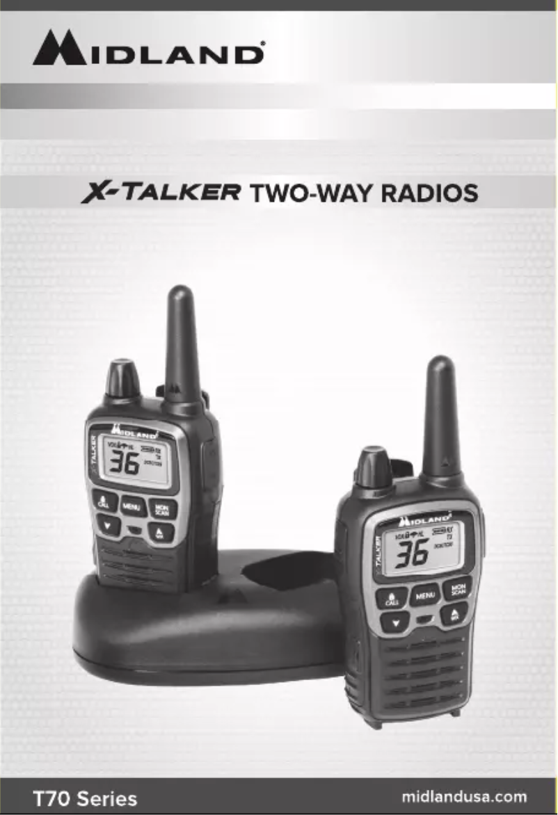 Page n°1 - Manuel utilisateur Midland X-Talker T71VP3