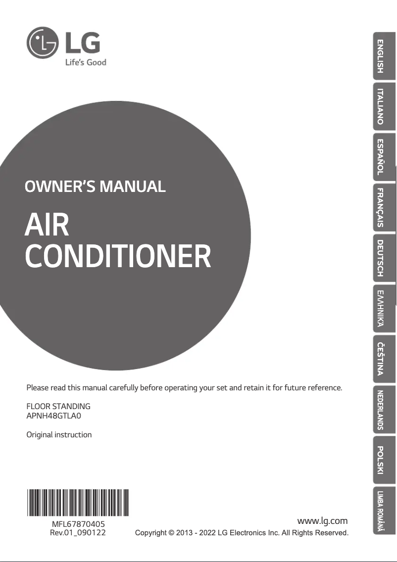 Page 1 de la notice Manuel utilisateur LG UP48