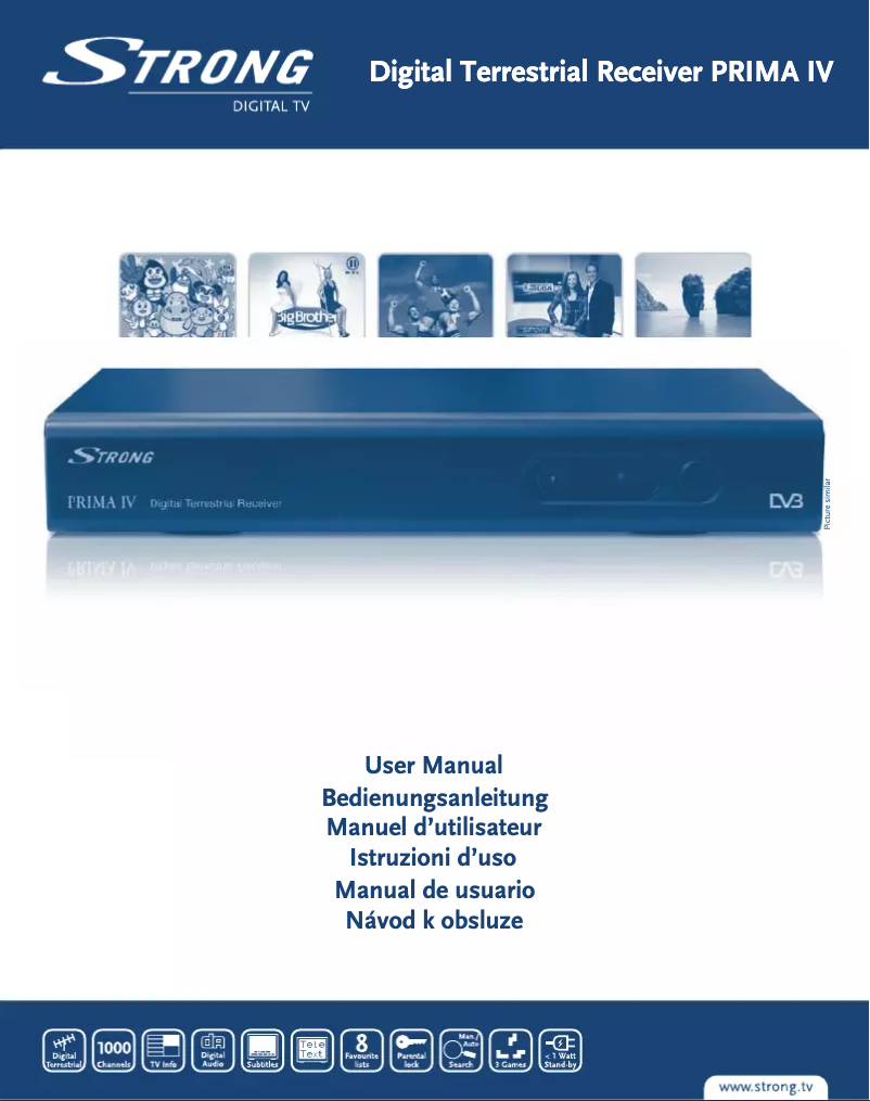 Page n°1 - Manuel utilisateur Strong Prima IV