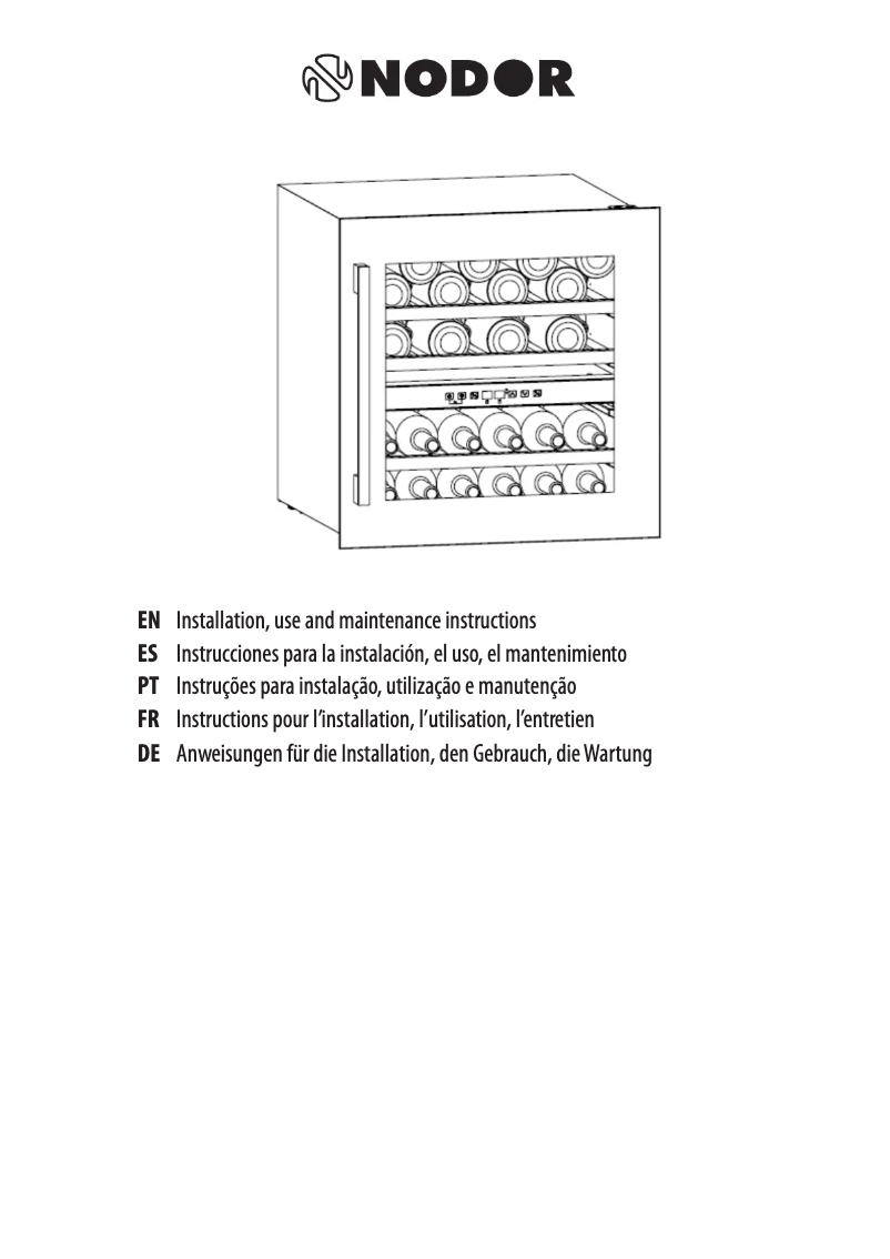Image de la première page du manuel de l'appareil NorCare V36 BK