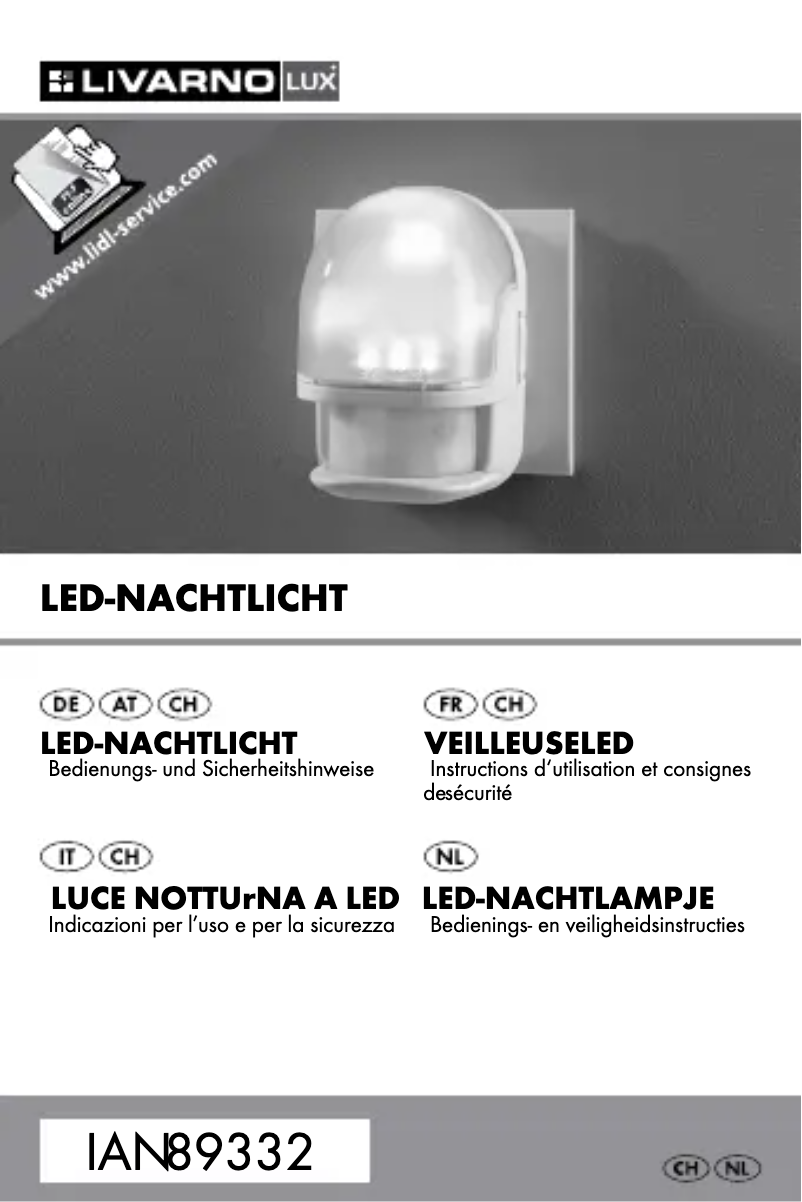 Page n°1 - Manuel utilisateur Livarno Lux IAN 89332