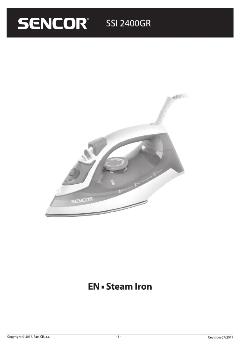 Page 1 de la notice Manuel utilisateur Sencor SSI 2400GR
