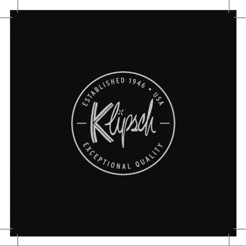 Page 1 de la notice Manuel utilisateur Klipsch Groove XXL