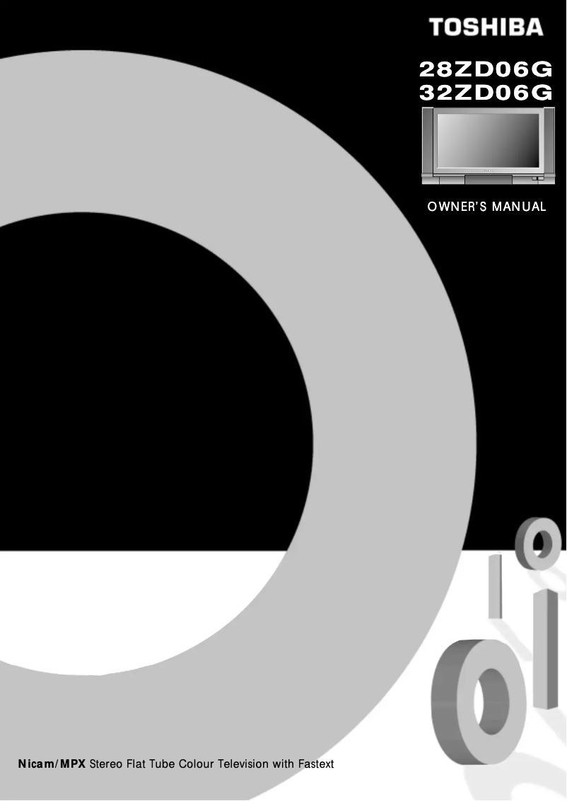 Page 1 de la notice Manuel utilisateur Toshiba 32ZD06G