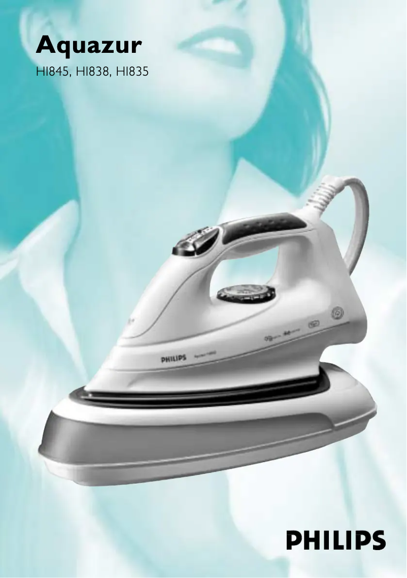 Page 1 de la notice Manuel utilisateur Philips Aquazur HI845