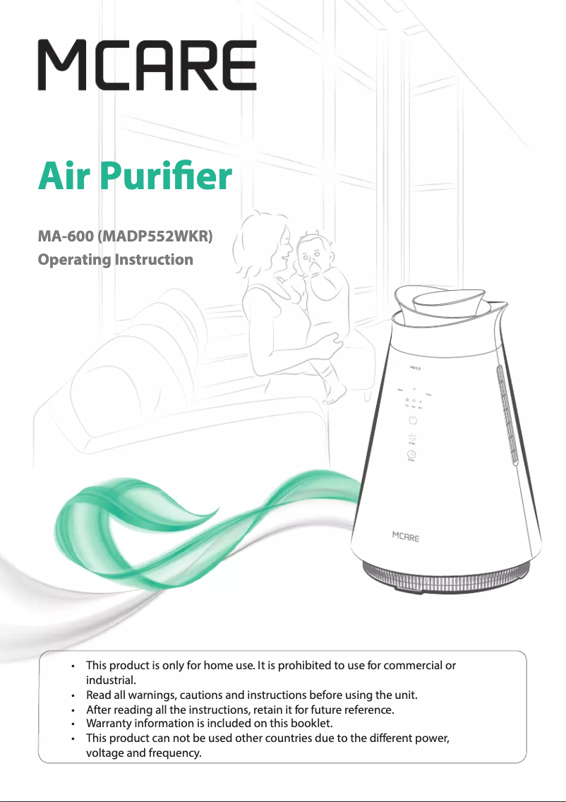 Page n°1 - Manuel utilisateur Moneual MA 600