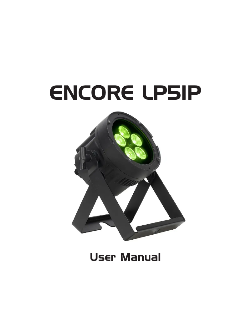 Page 1 de la notice Manuel utilisateur Adj Encore LP5IP