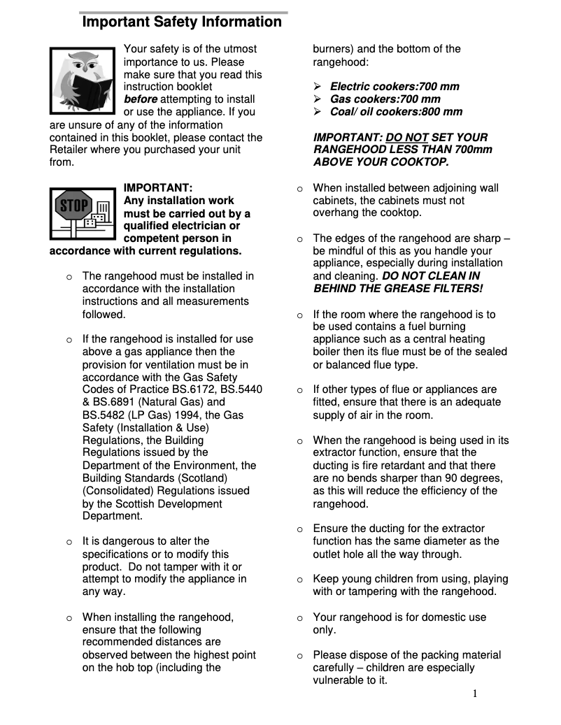 Page 1 de la notice Manuel utilisateur Smeg SH670LSS