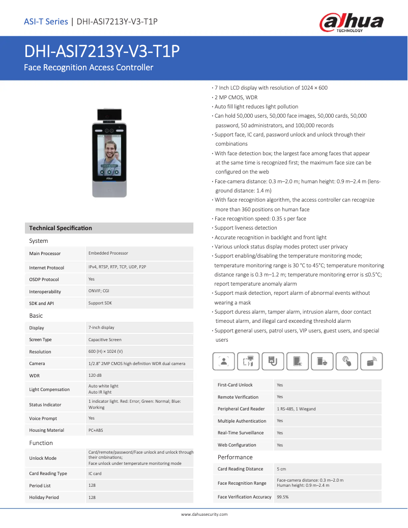 Image de la première page du manuel de l'appareil ASI7213Y-V3-T1P