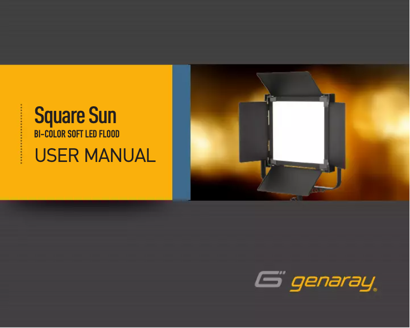 Image de la première page du manuel de l'appareil Square Sun