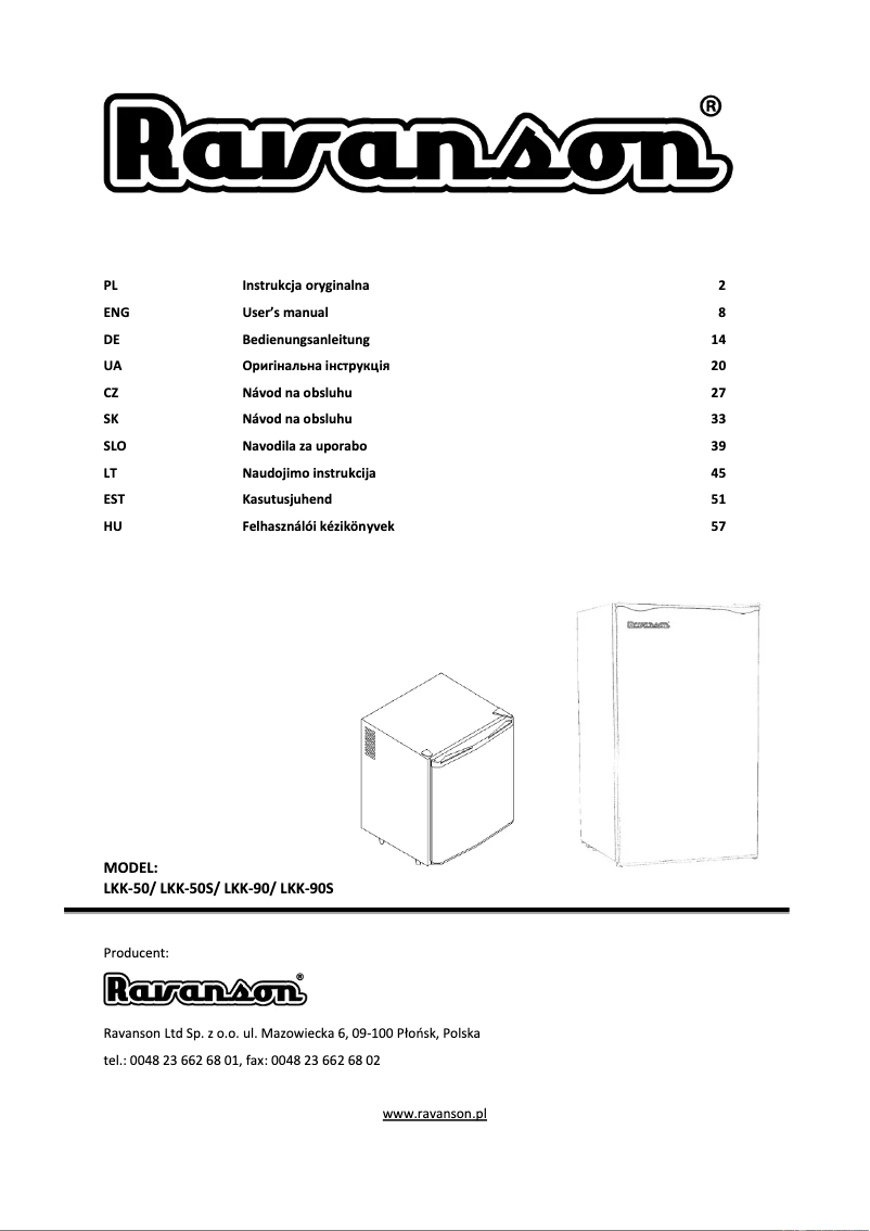 Image de la première page du manuel de l'appareil LKK-90S
