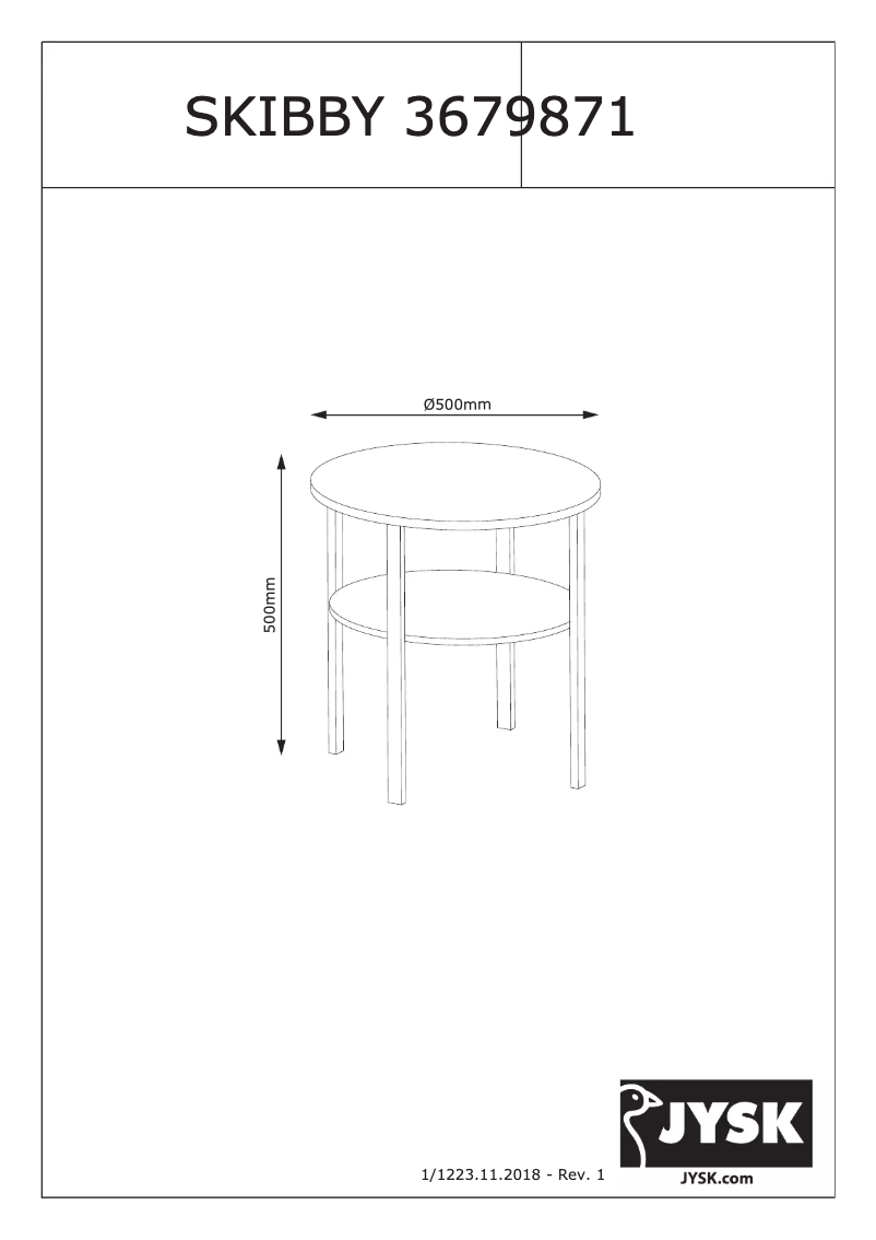 Image de la première page du manuel de l'appareil Skibby