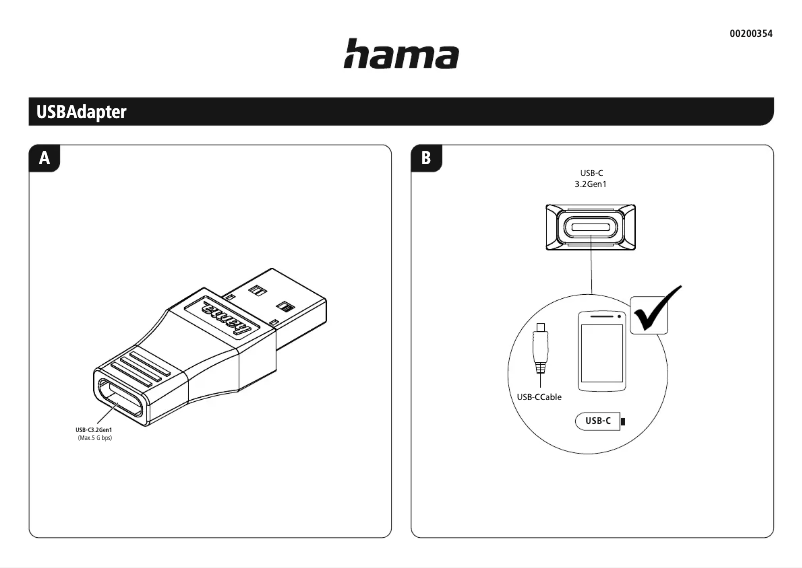 Page 1 de la notice Manuel utilisateur Hama 00200354