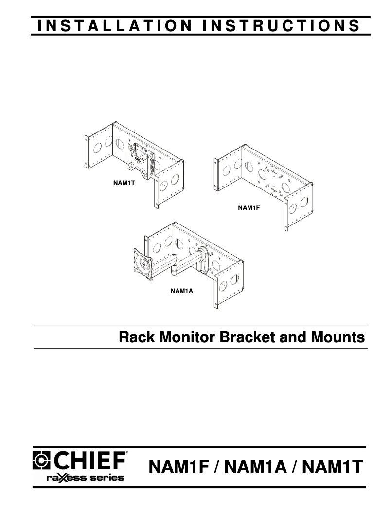 Page 1 de la notice Manuel utilisateur Chief NAM1A