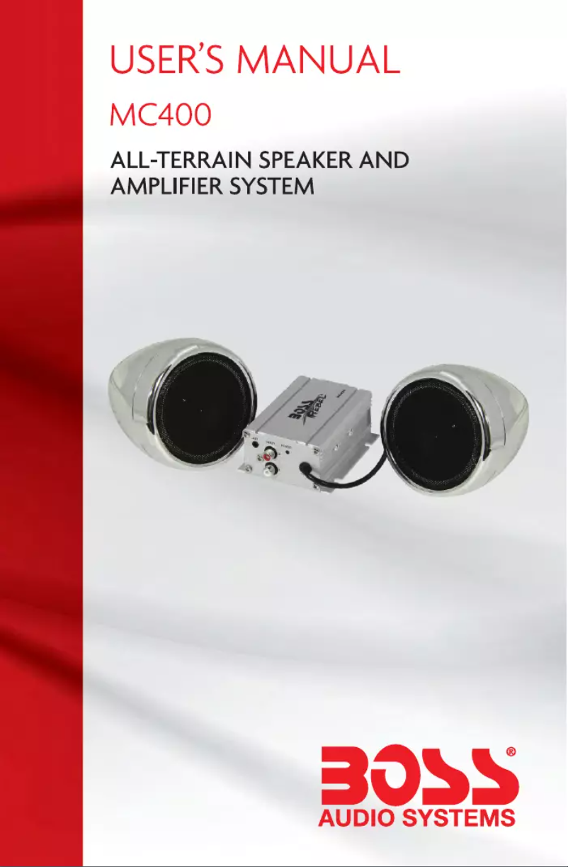 Página 1 del manual Manual de usuario Boss MC400