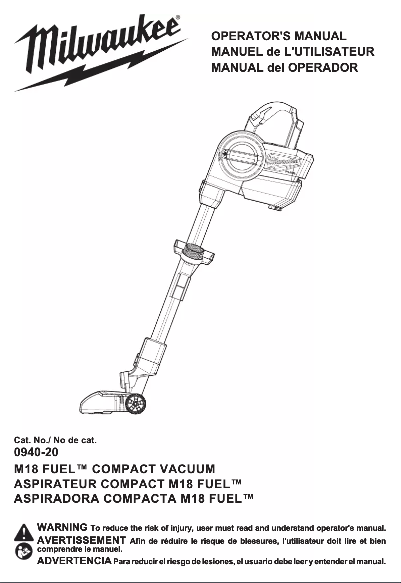 Image de la première page du manuel de l'appareil 0940-20