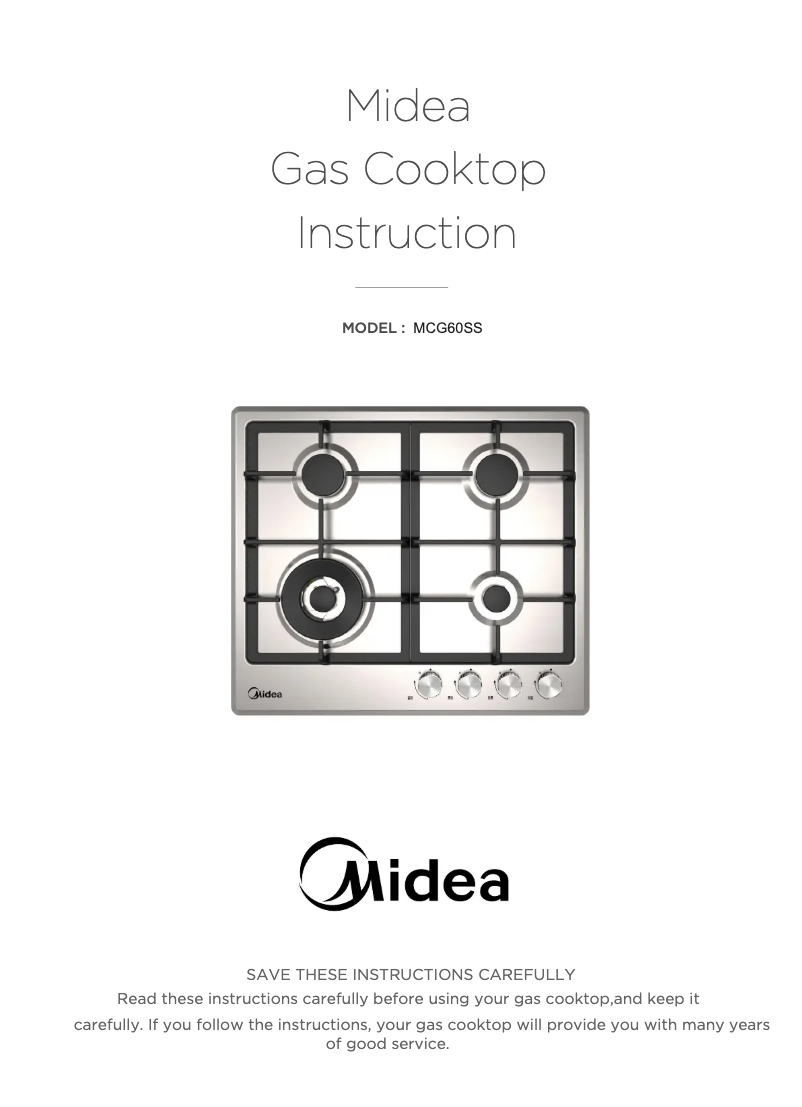 Image de la première page du manuel de l'appareil MCG60SS