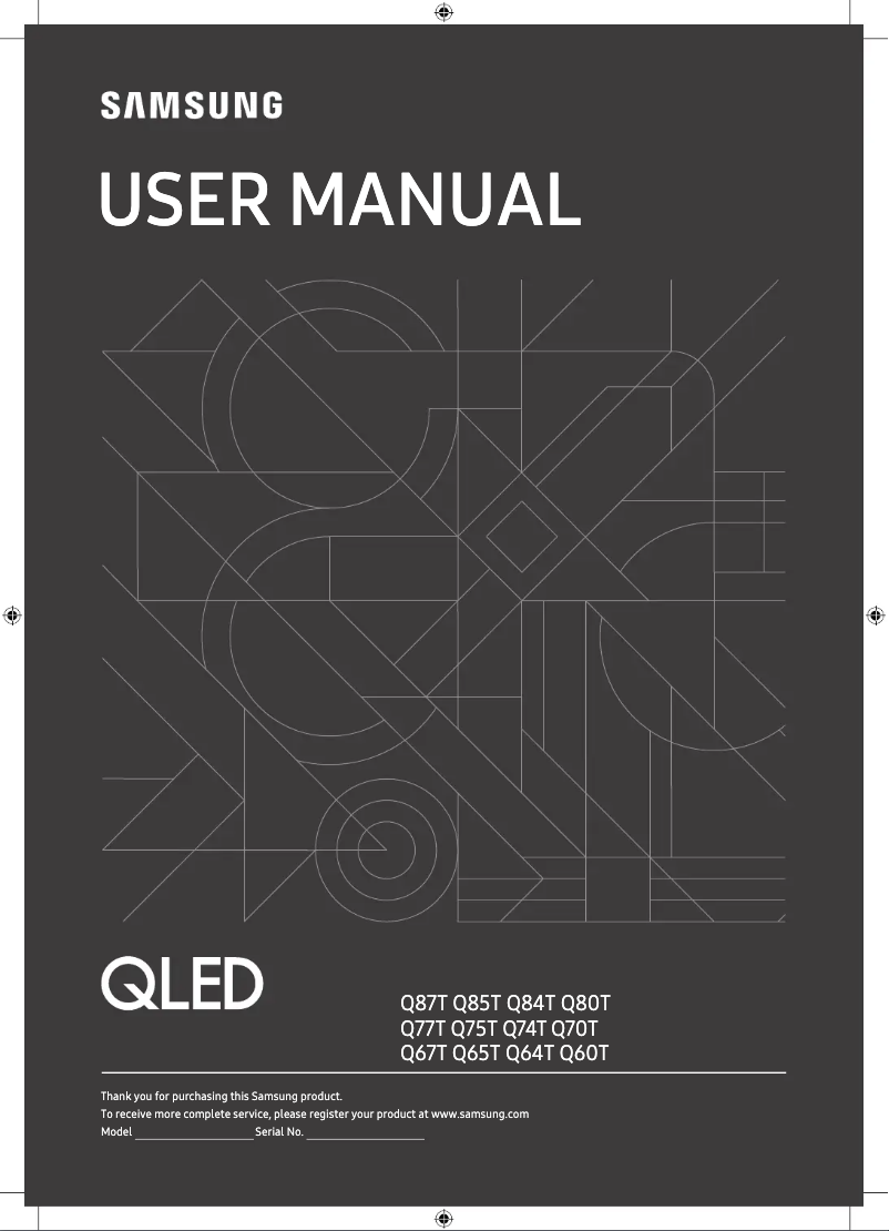 Page n°1 - Manuel utilisateur Samsung GQ65Q65T