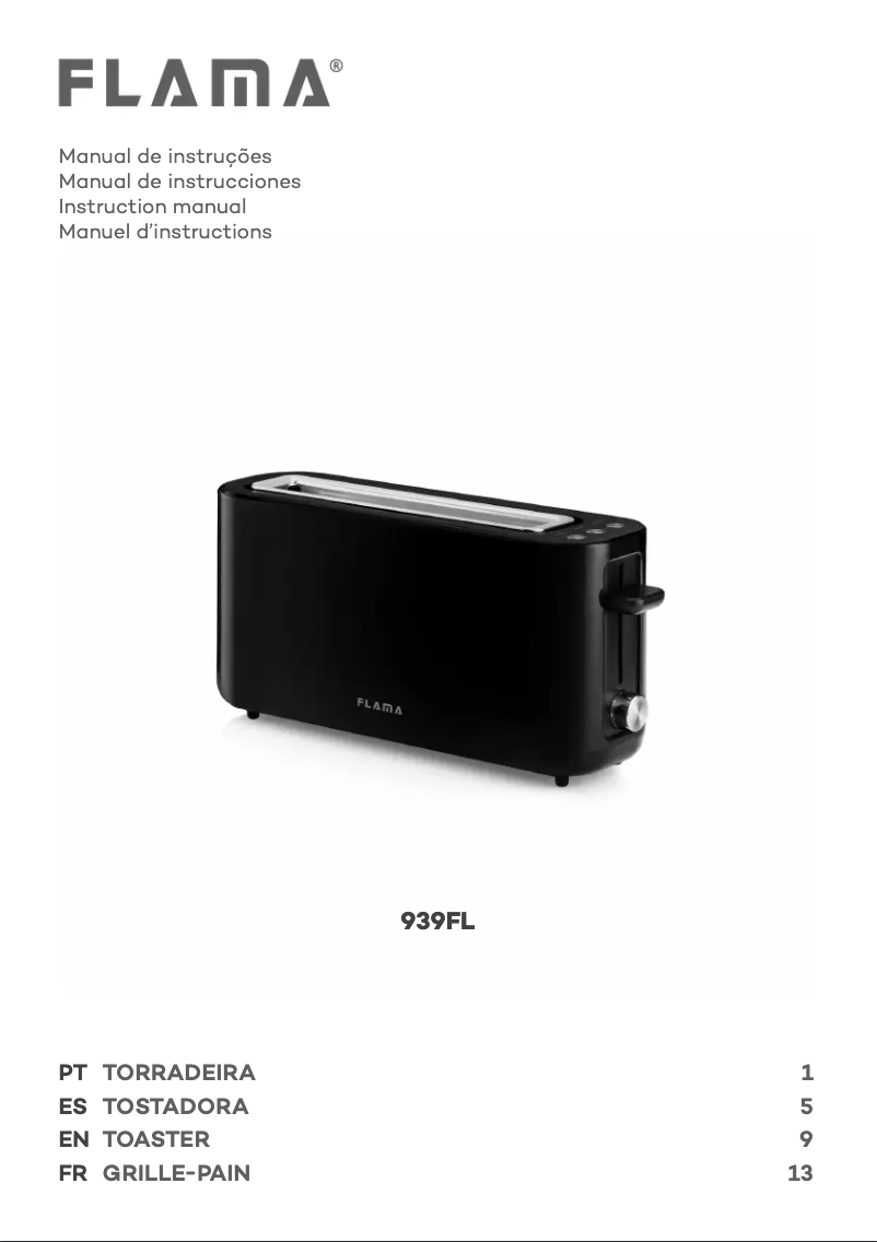 Image de la première page du manuel de l'appareil 939FL