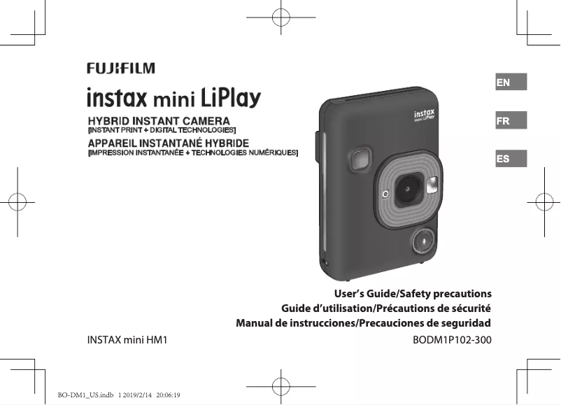 Page n°1 - Manuel utilisateur Fujifilm Instax mini LiPlay