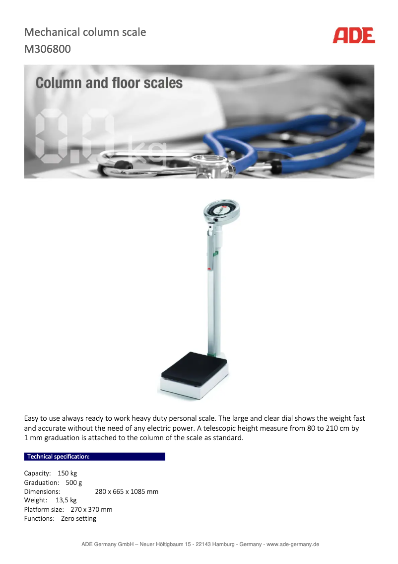 Image de la première page du manuel de l'appareil M306800