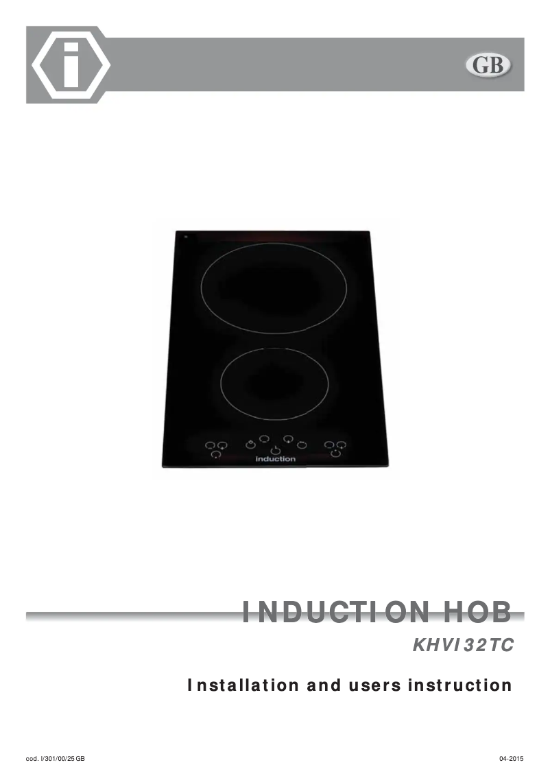 Image de la première page du manuel de l'appareil KHVI32TC