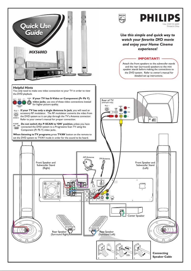 First page image of the manual for MX5600D