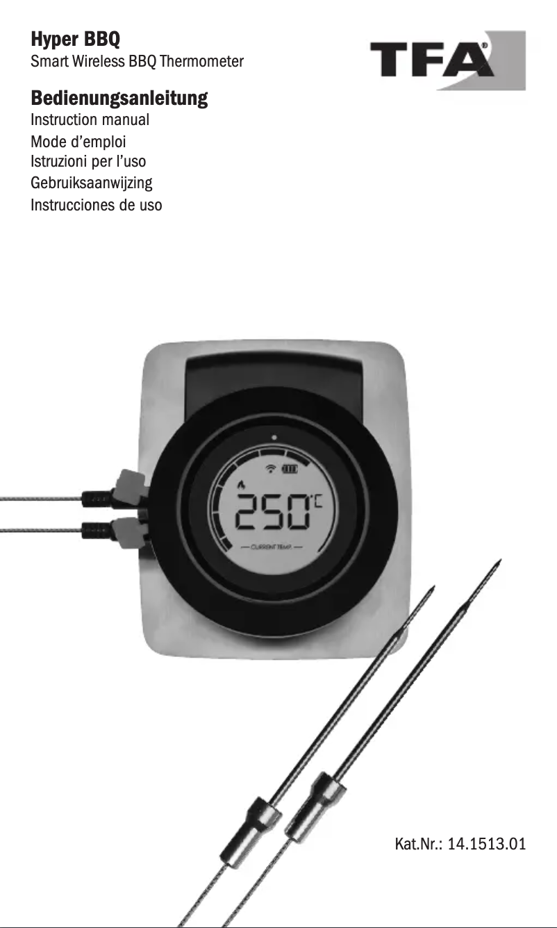 Image de la première page du manuel de l'appareil Hyper BBQ 14.1513.01