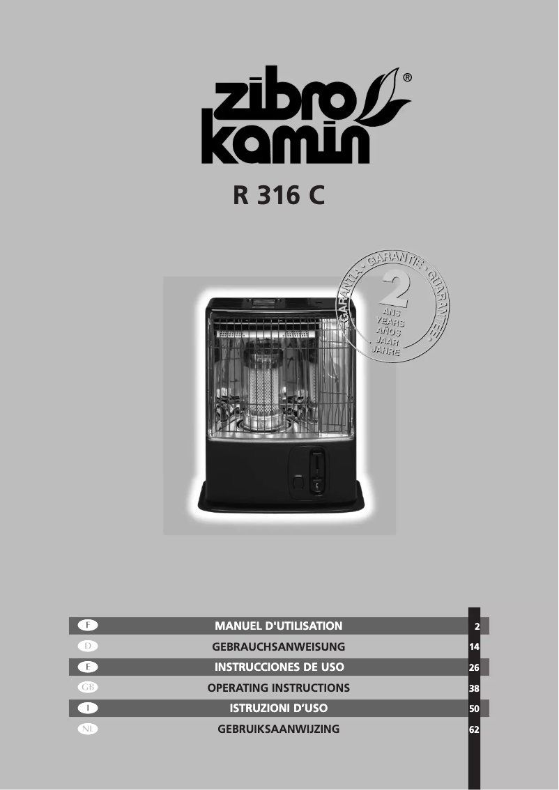 Image de la première page du manuel de l'appareil R 316 C