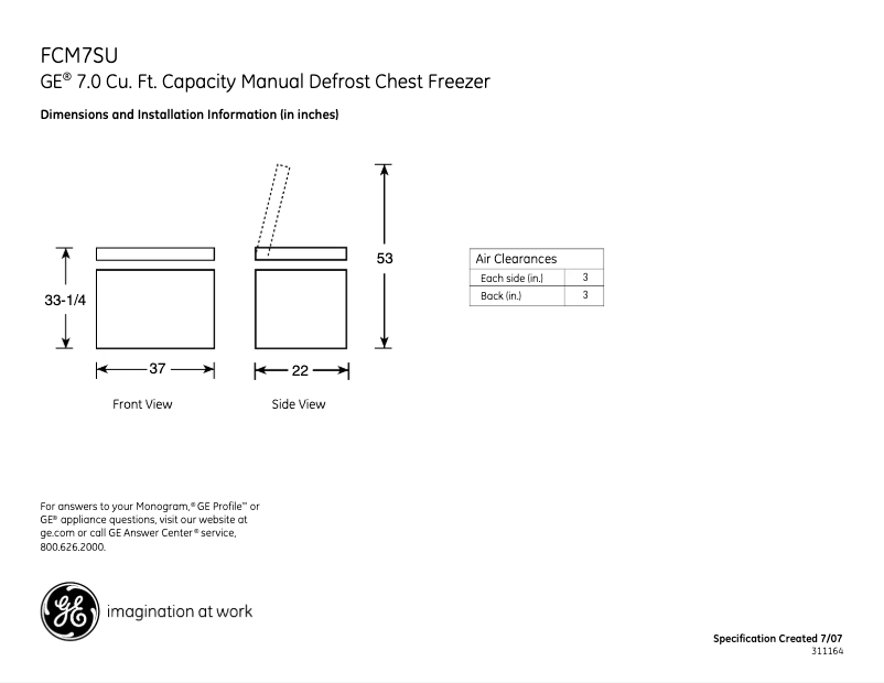 Imagen de la primera página del manual del dispositivo FCM7SUWW