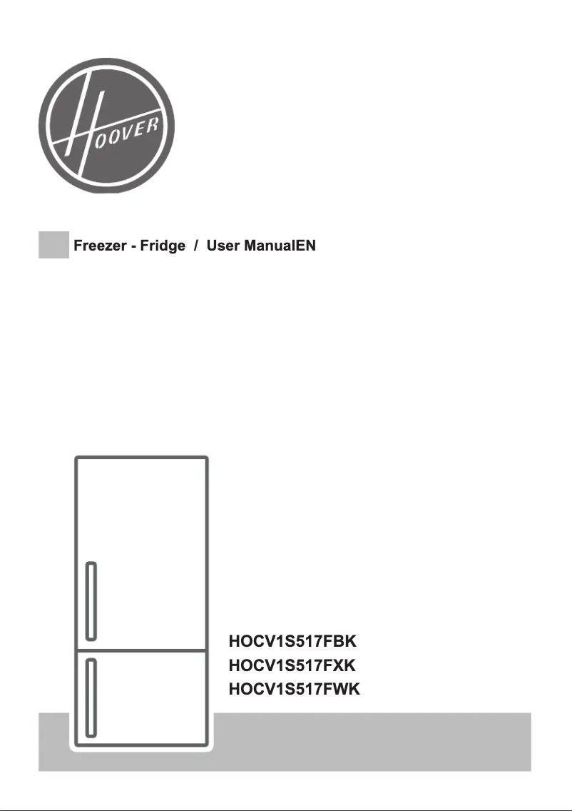 Page n°1 - Manuel utilisateur Hoover HOCV1S517FWK