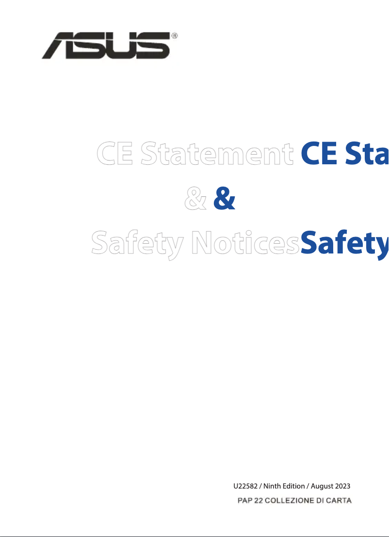 Page 1 de la notice Instructions de sécurité Asus TUF Gaming TUF-AX5400
