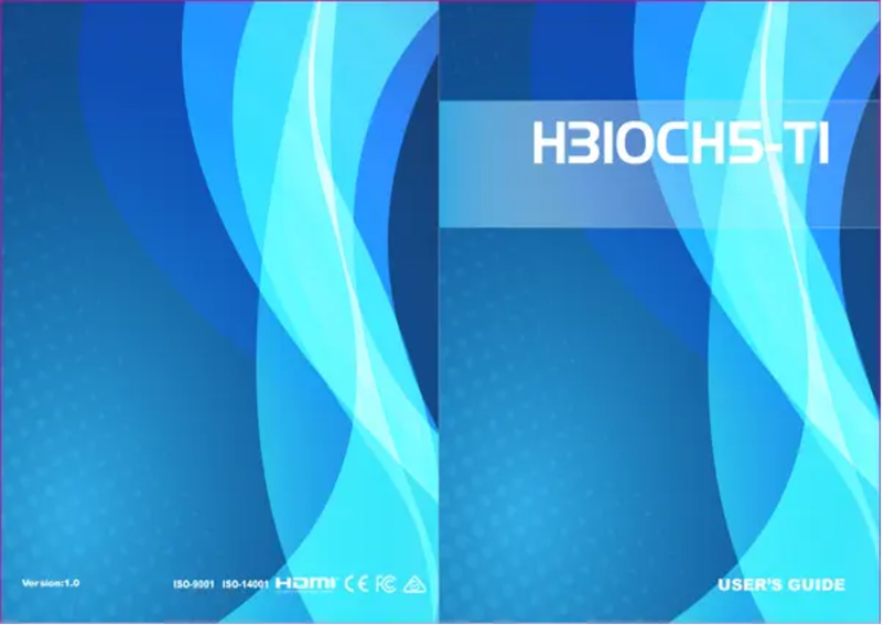 Image de la première page du manuel de l'appareil H310CH5-TI