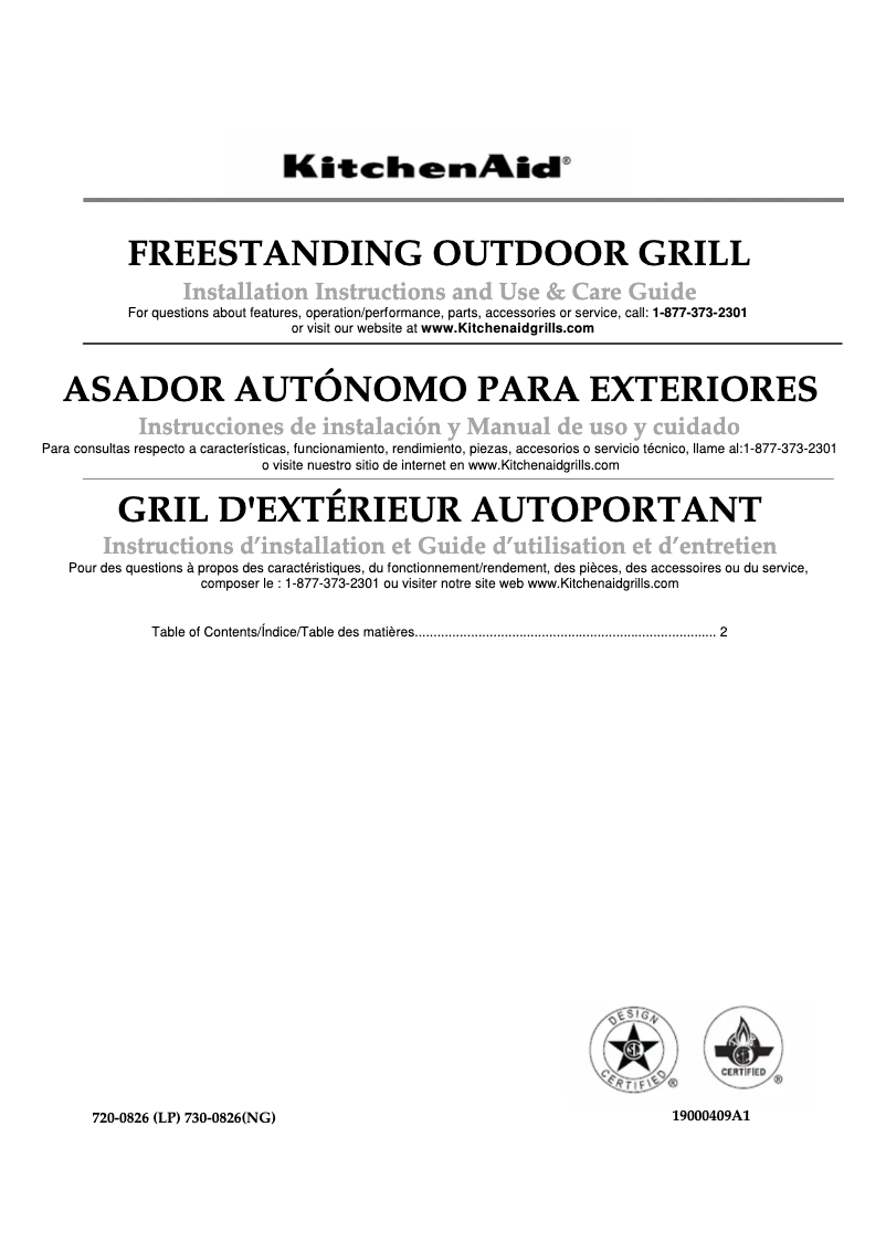 Image de la première page du manuel de l'appareil 720-0826