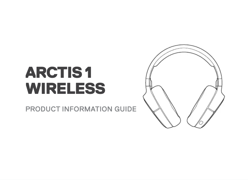 Page 1 of the manual User Manual Steelseries Arctis 1 Wireless
