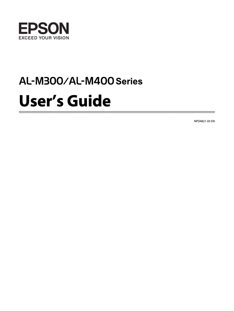 Image de la première page du manuel de l'appareil WorkForce AL-M400DN