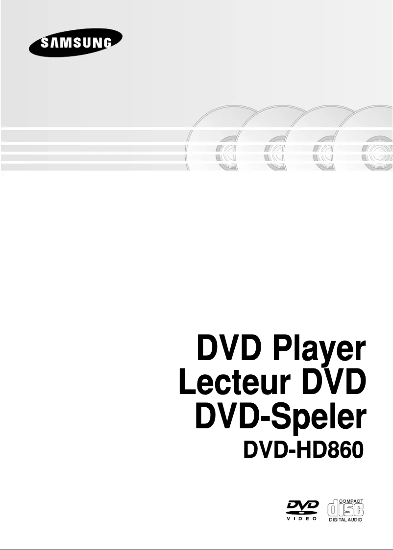 Page n°1 - Manuel utilisateur Samsung DVD-HD860