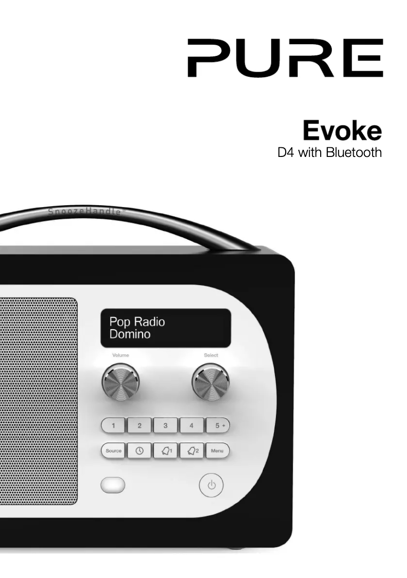 Page 1 de la notice Manuel utilisateur Pure Evoke D4 Bluetooth