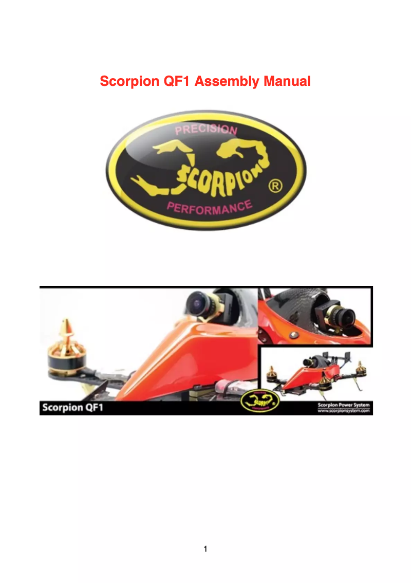 Image de la première page du manuel de l'appareil QF1