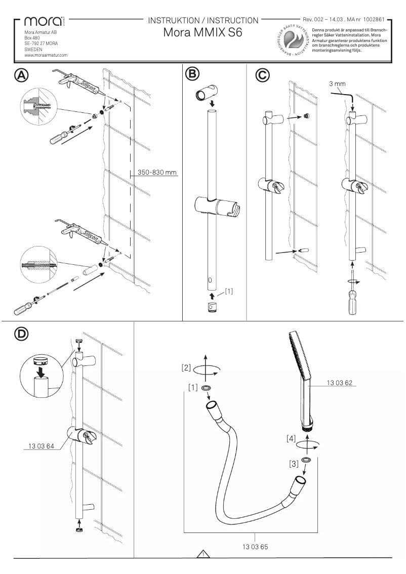 Page 1 de la notice Manuel utilisateur Mora MMIX S6