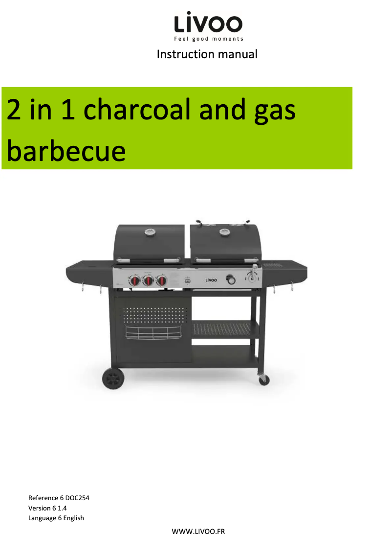 Image de la première page du manuel de l'appareil DOC254