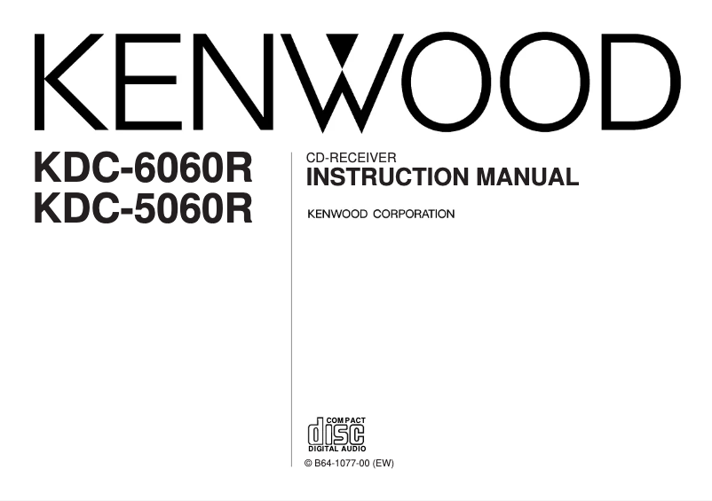 Page 1 de la notice Manuel utilisateur Kenwood KDC-5060R