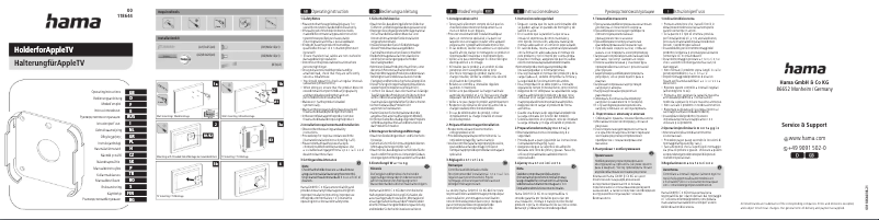 Page 1 de la notice Manuel utilisateur Hama 00118644