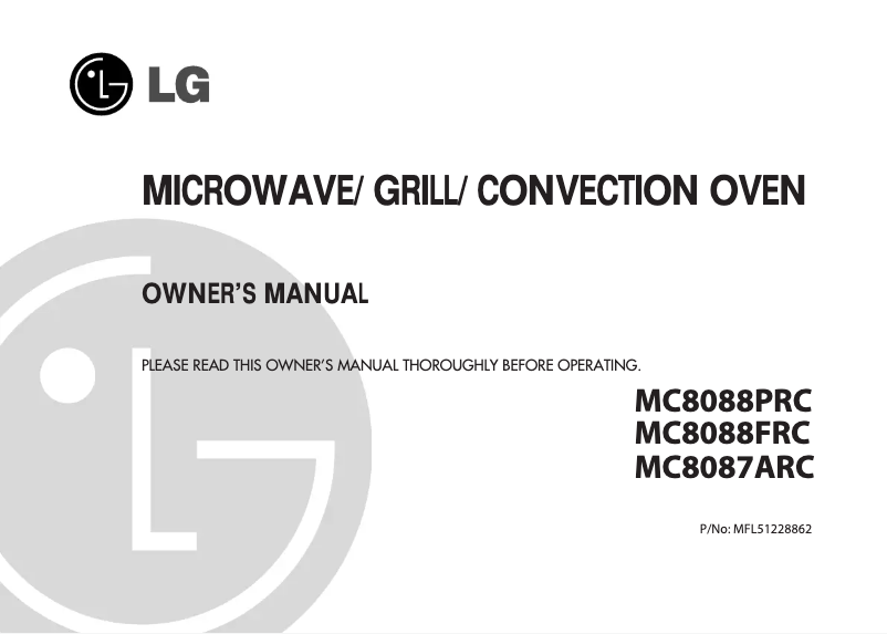 Image de la première page du manuel de l'appareil MC8088PRC