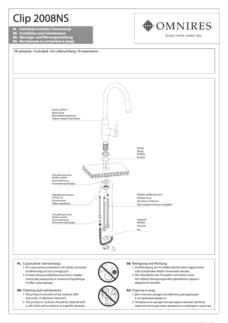 Page n°1 - Manuel utilisateur Omnires Clip 2008NS