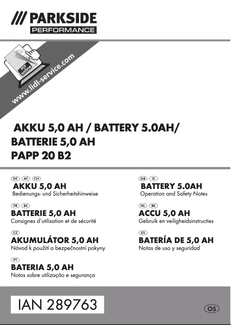 Image de la première page du manuel de l'appareil PAPP 20 B2