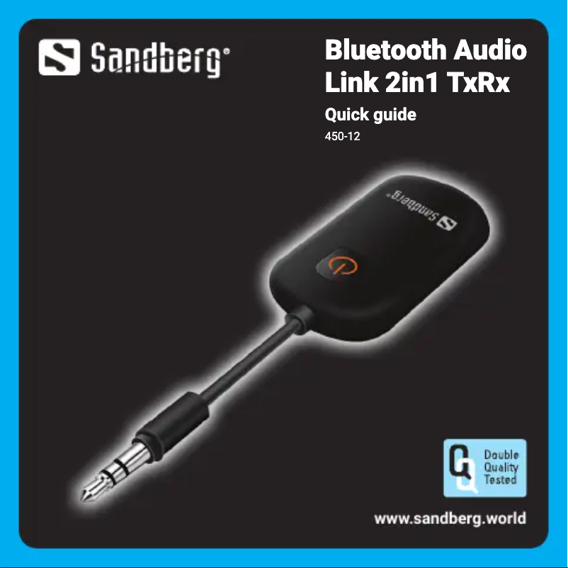 Página 1 del manual Manual de usuario Sandberg Bluetooth Audio Link 2in1 TxRx 450-12