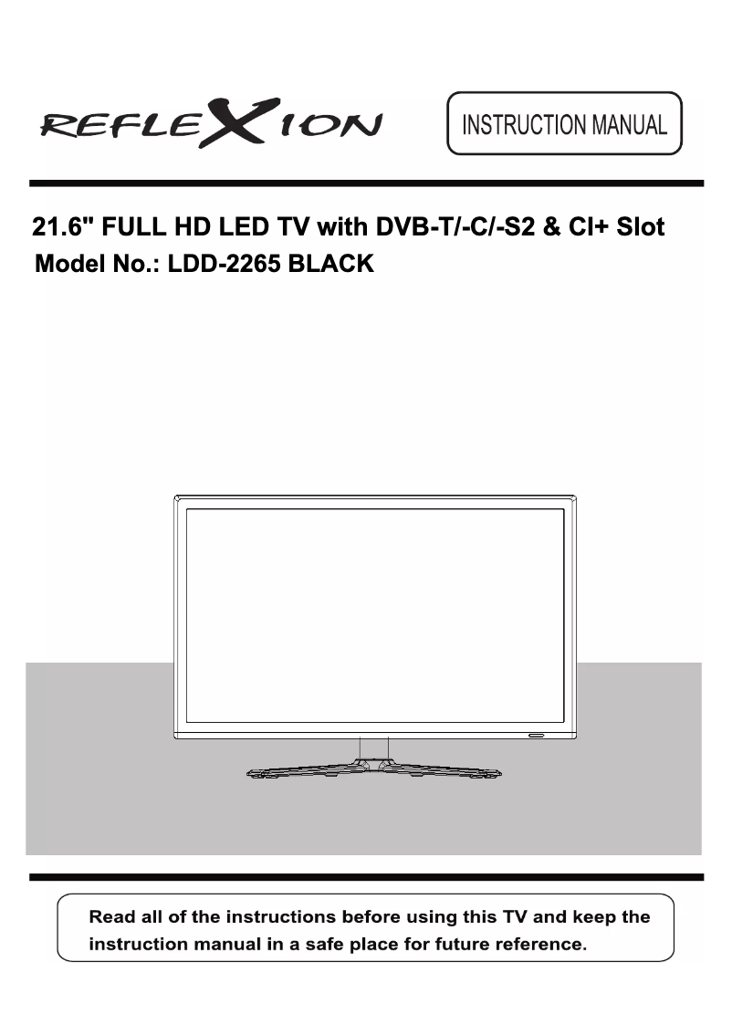 Page 1 de la notice Manuel utilisateur Reflexion LDD2265